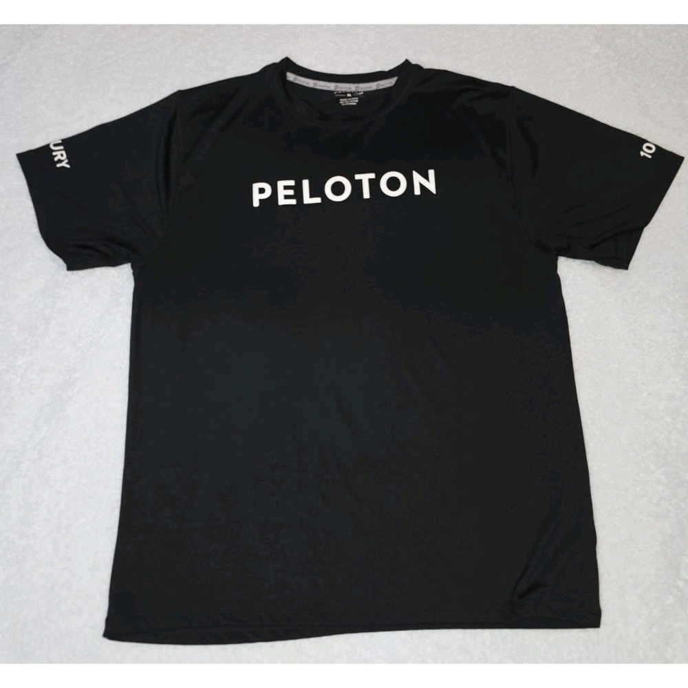 Peloton Century 100 Milestone T-Shirt Men's XLarge Black Performance Crew Neck